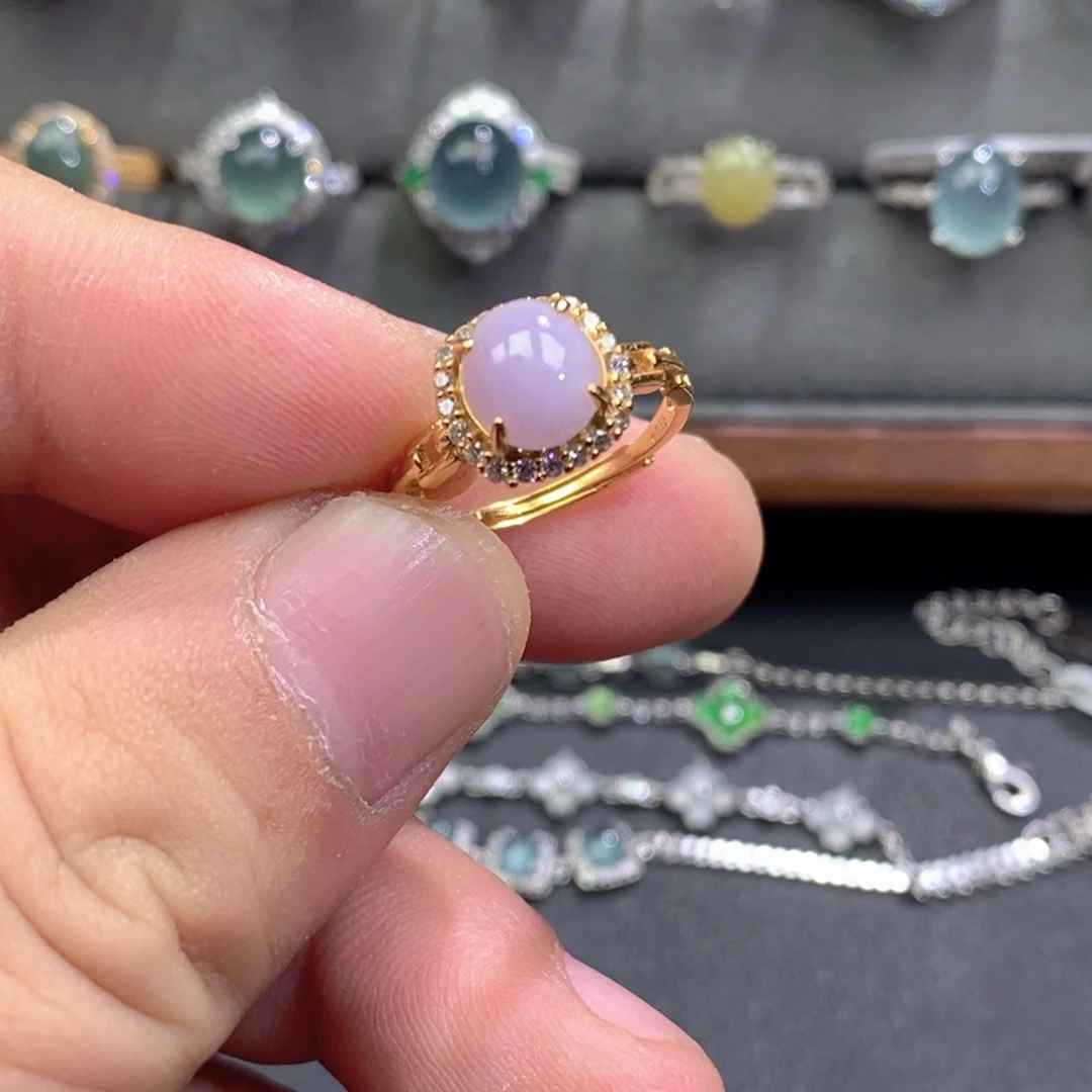 翡翠未镶嵌戒指翡翠