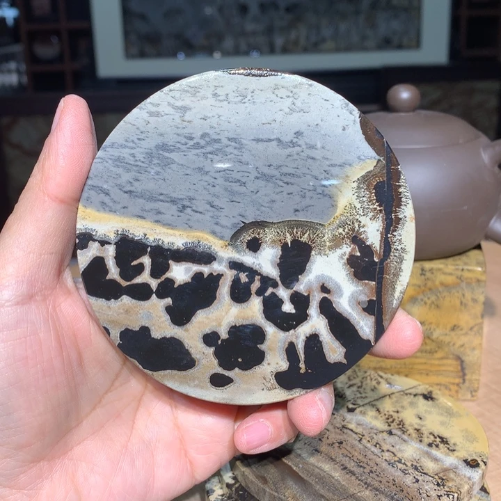 广西国画石摆件，观赏收藏