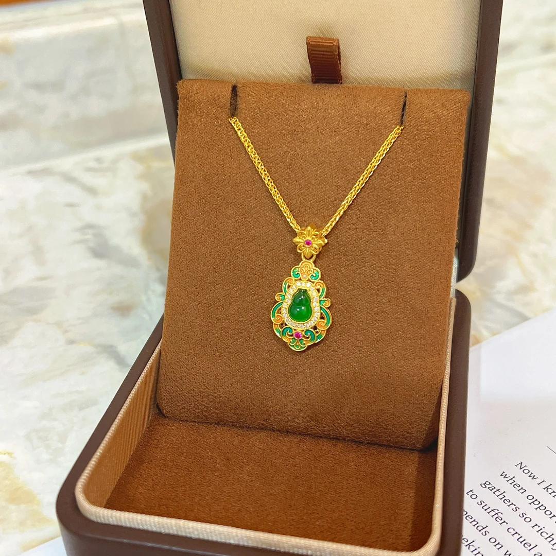 展厅专场【福禄】足金 999 轻奢高级黄金单吊坠不含链  182附加费