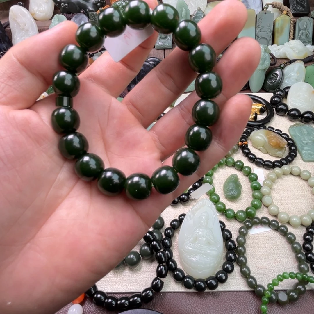 和田玉未镶嵌手链