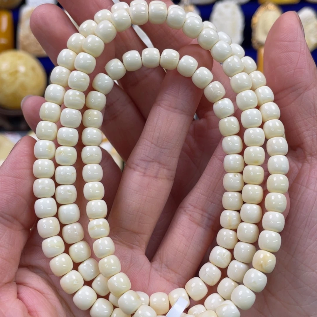 蜜蜡裸石未镶嵌琥珀蜜蜡卡6.7mm