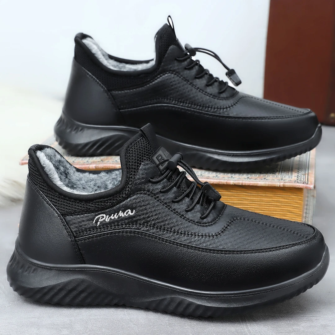 老北京布鞋男鞋冬季休闲鞋加绒保暖棉鞋中老年运动休闲爸爸鞋防滑