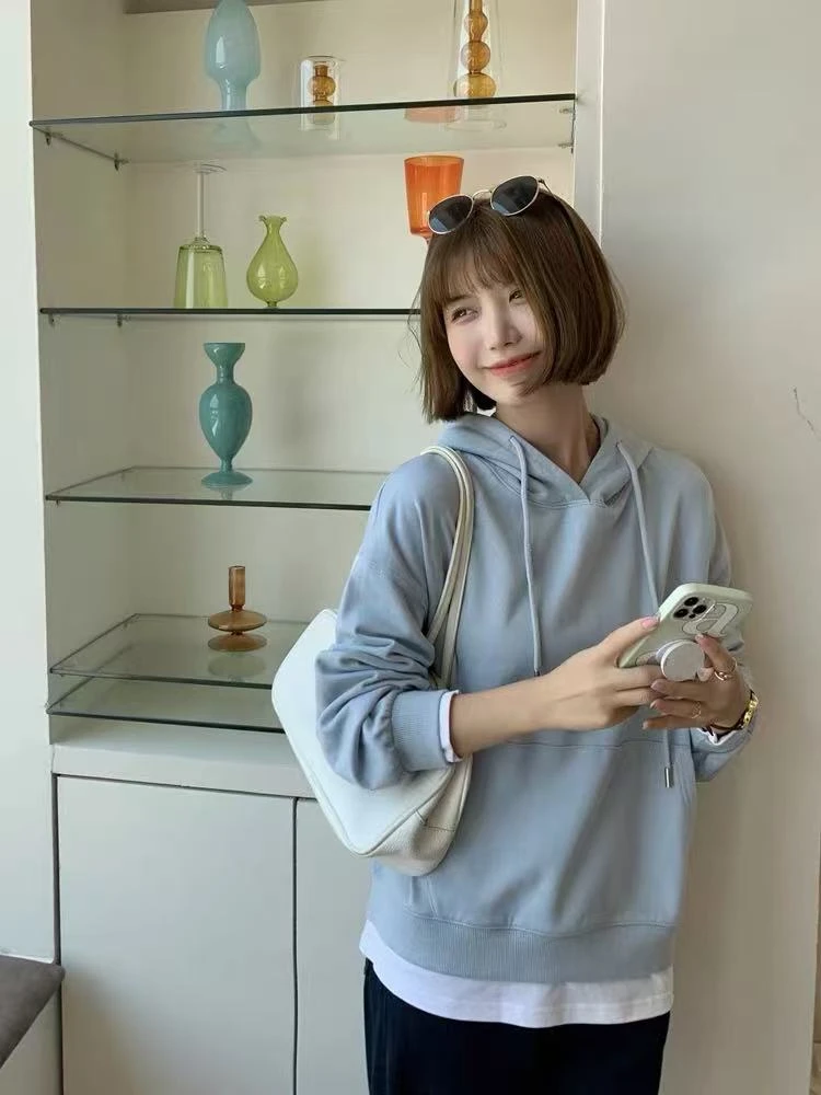 【轻奢•语薇】NN1049-时尚女装卫衣ins宽松