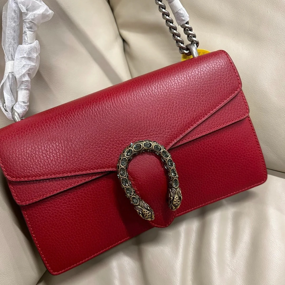 99新 GUCCI/古驰 古驰红色酒神钻扣 25090073-04