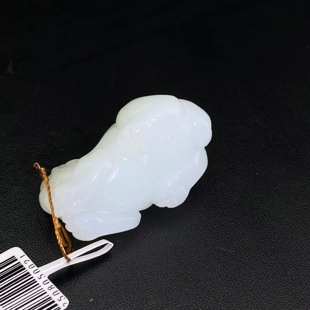 和田玉白玉貔貅挂件 （15）