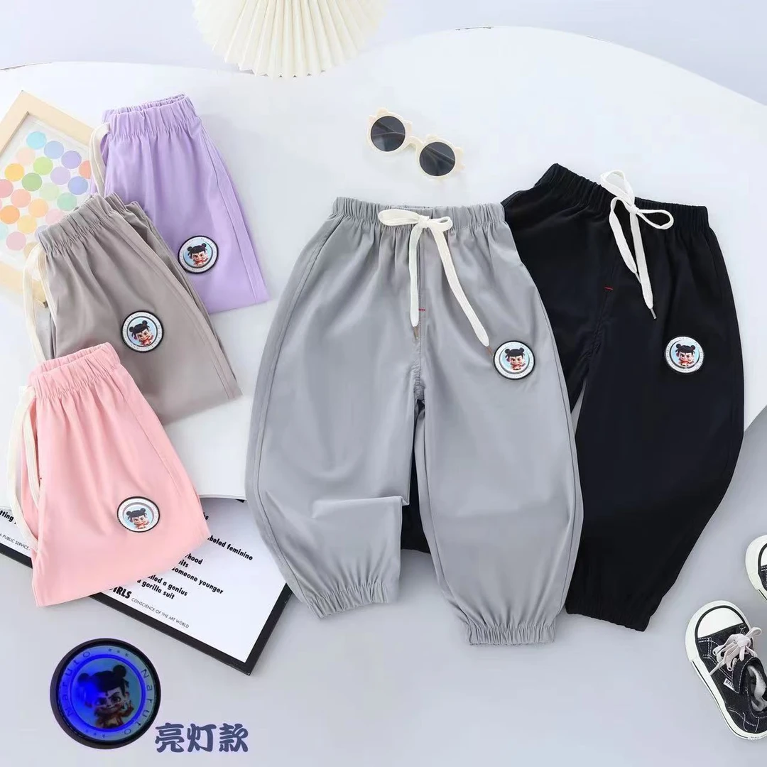 儿童薄款速干休闲九分裤