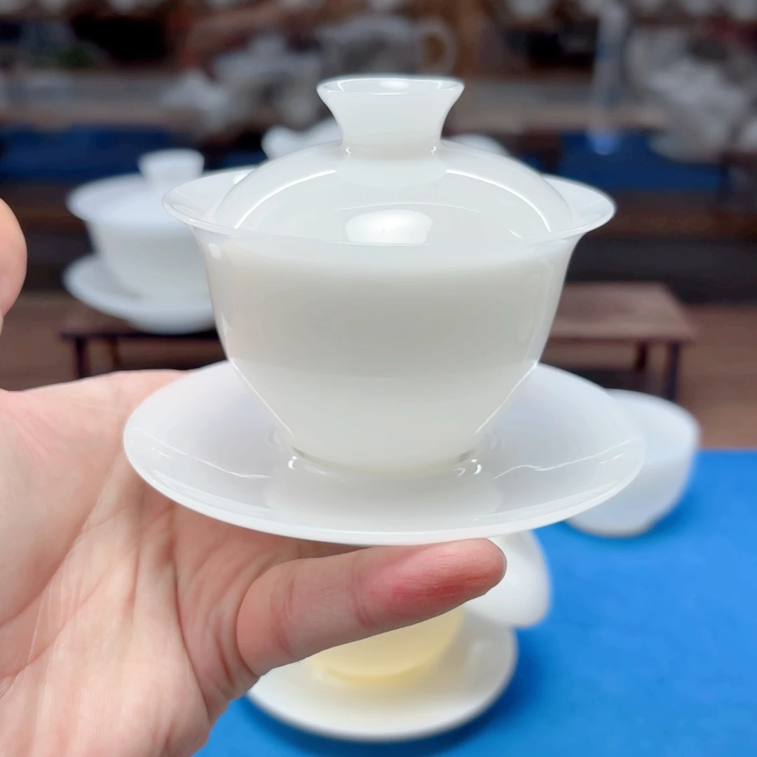 120毫升璞玉冰种玉瓷茶具工厂