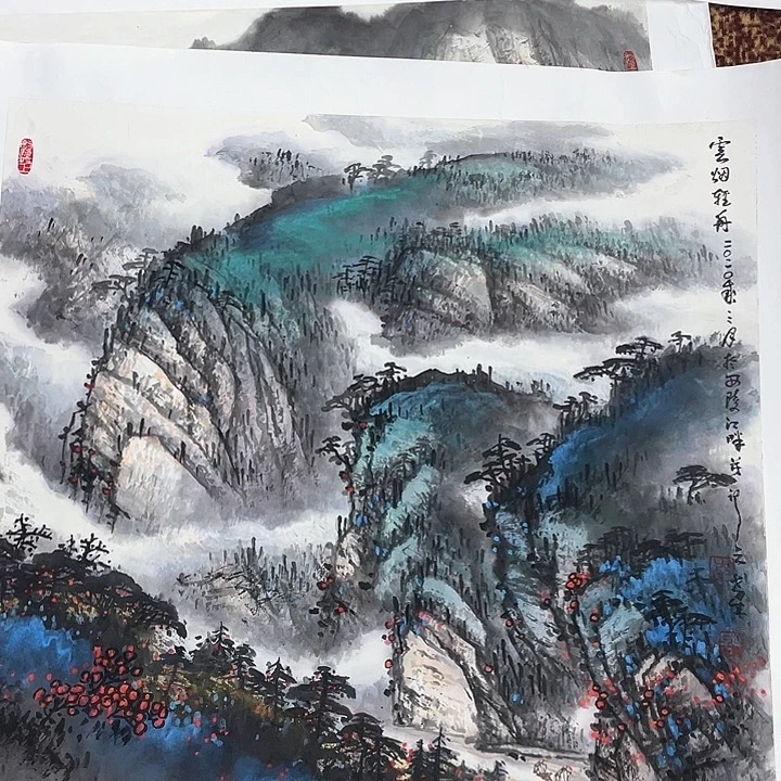 国画罗**培李世新老师作品 666