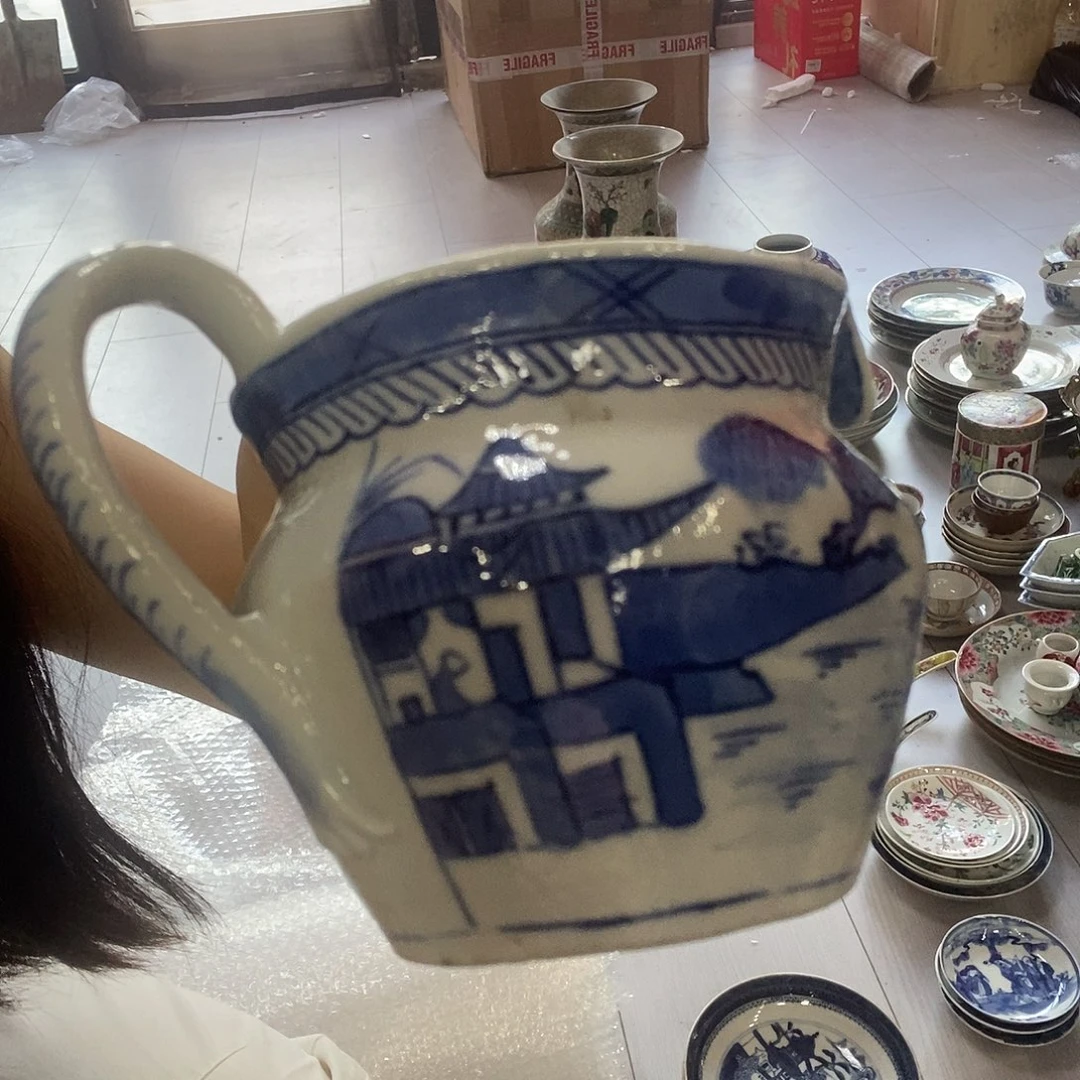 妙***真瓶            青花  公道杯     ，