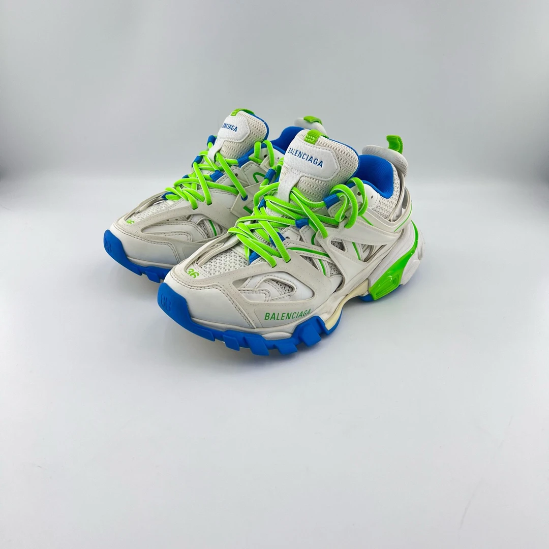 95新 Balenciaga/巴黎世家 36码/双色尼龙网布运动鞋/11811146