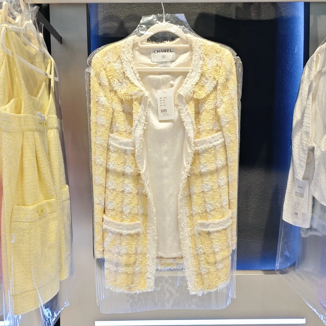 99新 Chanel/香奈儿 蔚蓝/山茶花外套/36码/ LZ1019N996