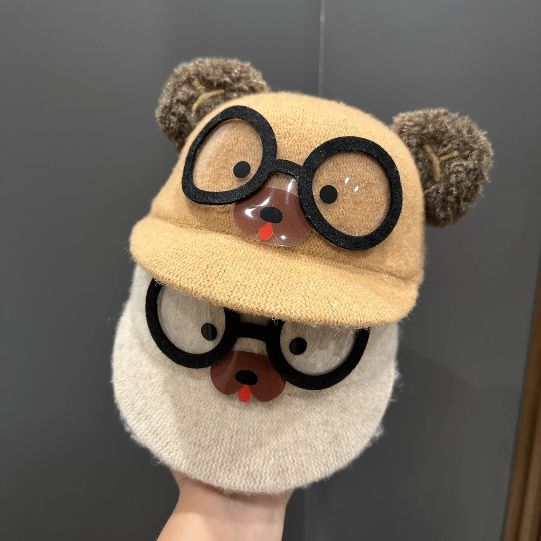 【超萌卡通】可爱韩版小熊婴儿帽子春秋保暖防风百搭萌宝婴幼儿潮帽