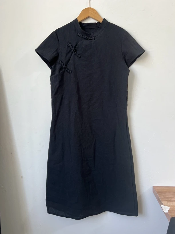 新中式棉麻盘扣上衣裙春夏适用休闲复古