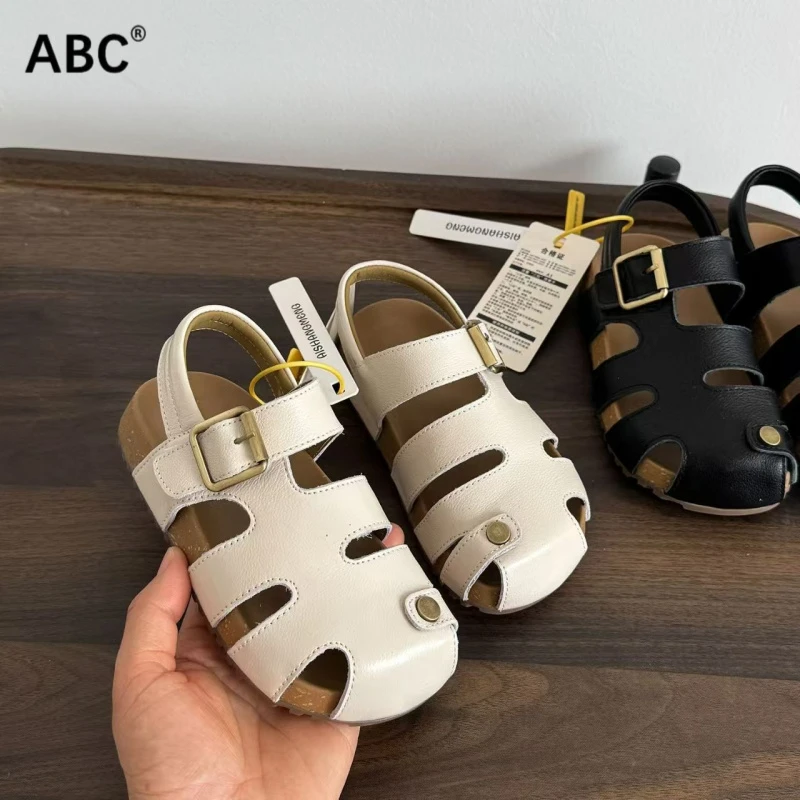 2025沙滩鞋儿童女宝宝ABC夏款爆款鞋子包头女童凉鞋公主新款罗马