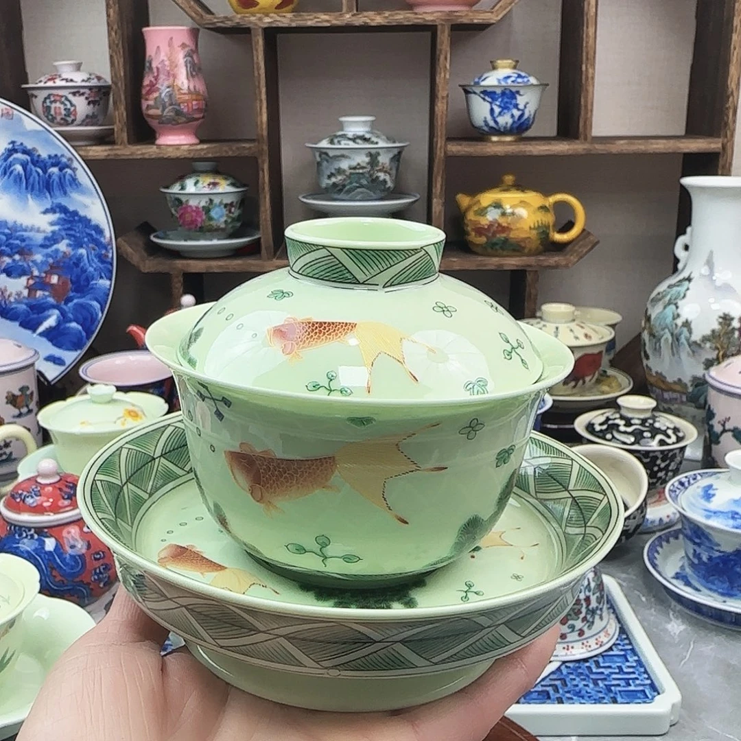 陶盖碗景德镇瓷器56762