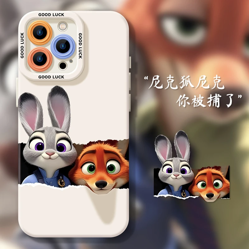尼克狐朱迪适用苹果16pro手机壳iphone13/15promax/14情侣12