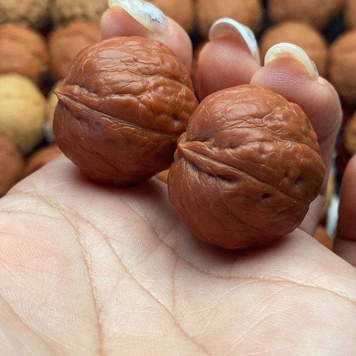 核桃精品文玩核桃手捻水晶豆