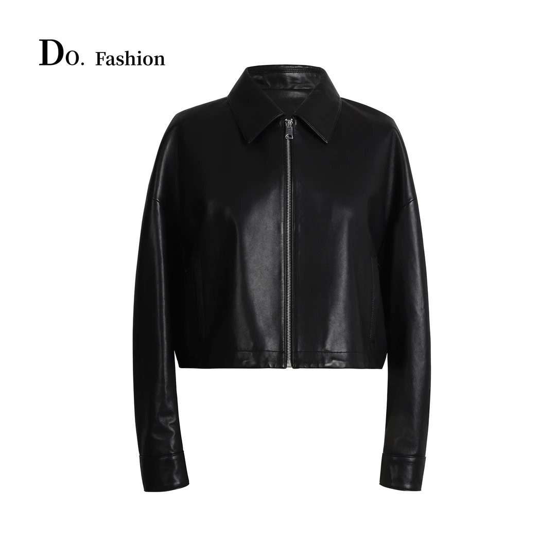 【Do.Fashion欧阳】小胎羊皮 设计师款皮衣外套