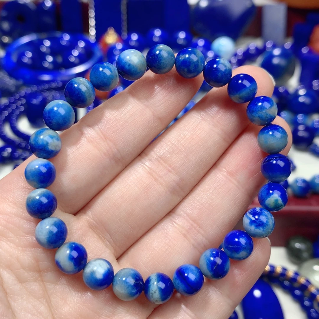 青金石未镶嵌7.8m手链