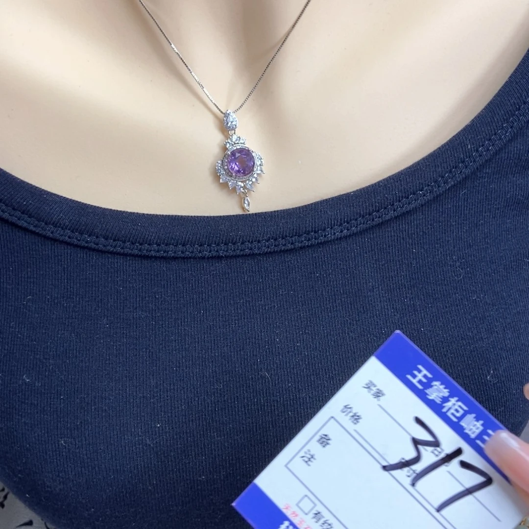 吊坠吊坠银S925镶嵌水晶