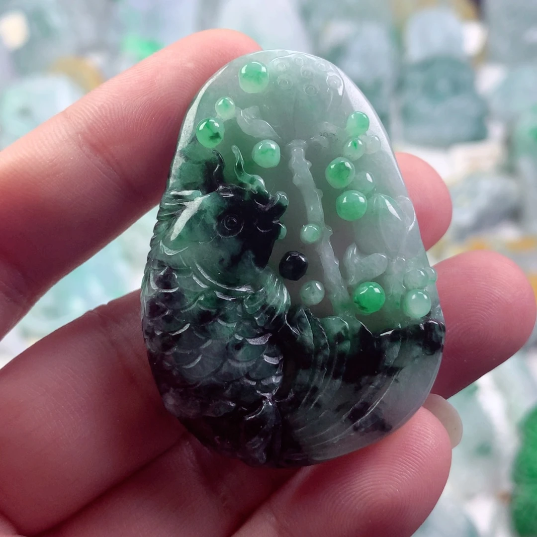 翡翠未镶嵌吊坠(不含链)