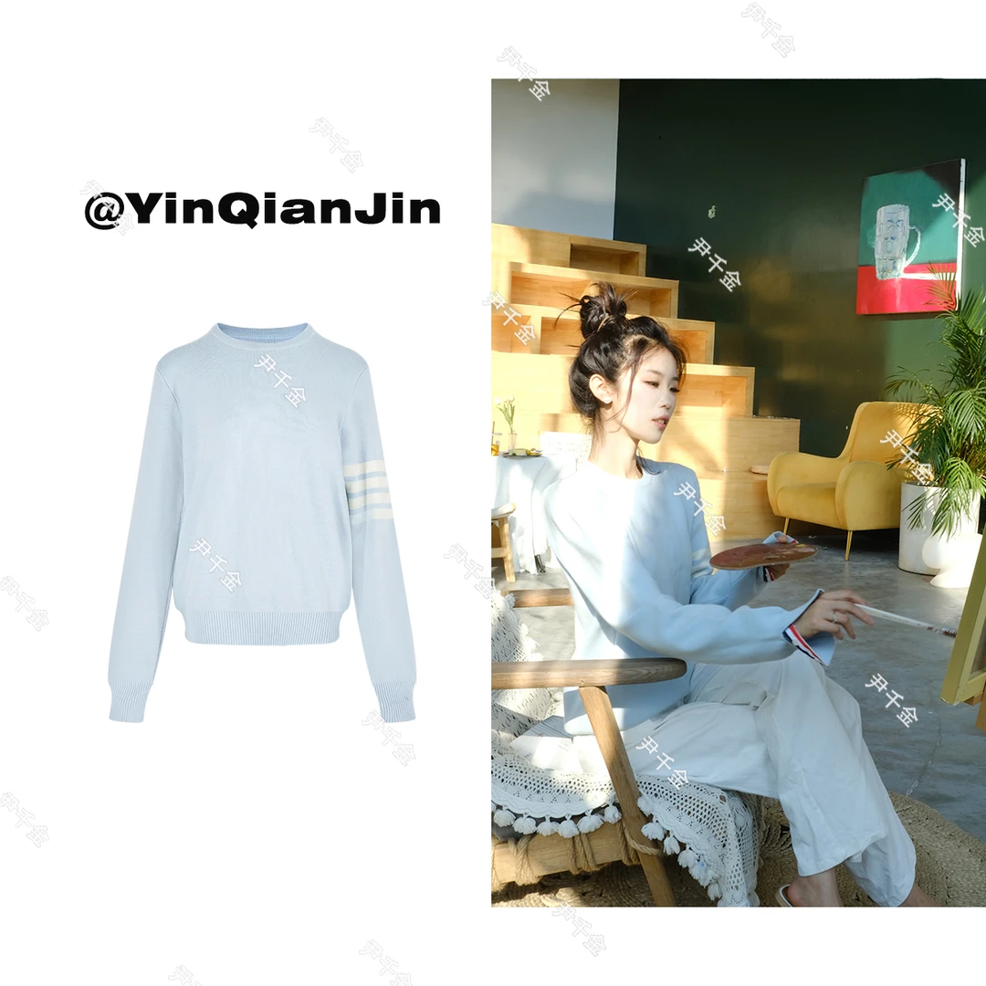 *尹千金*夏款高版【留英高中生】时尚弹力针织上衣F070304