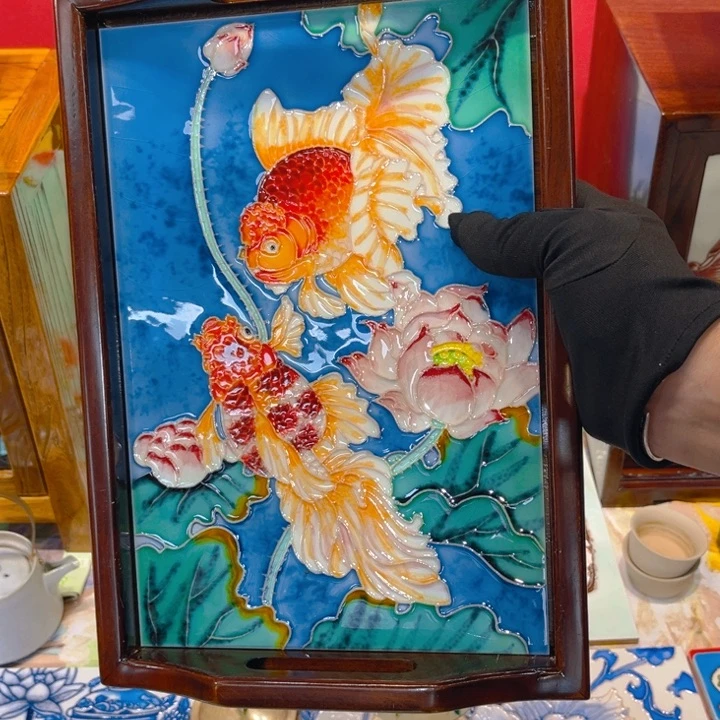一体款瓷板画艺术作品