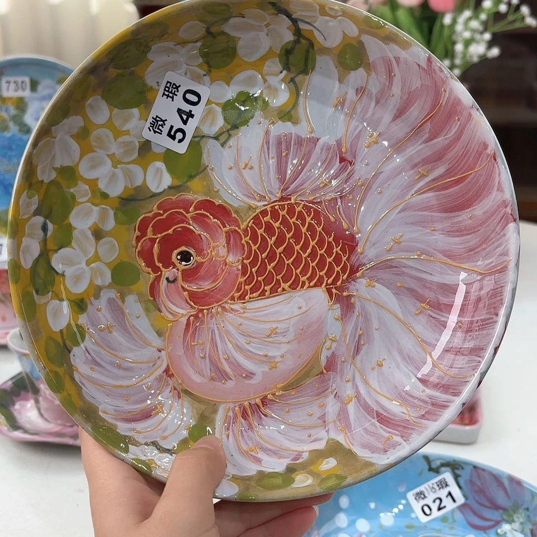 景德镇手绘高温釉下彩陶瓷茶具