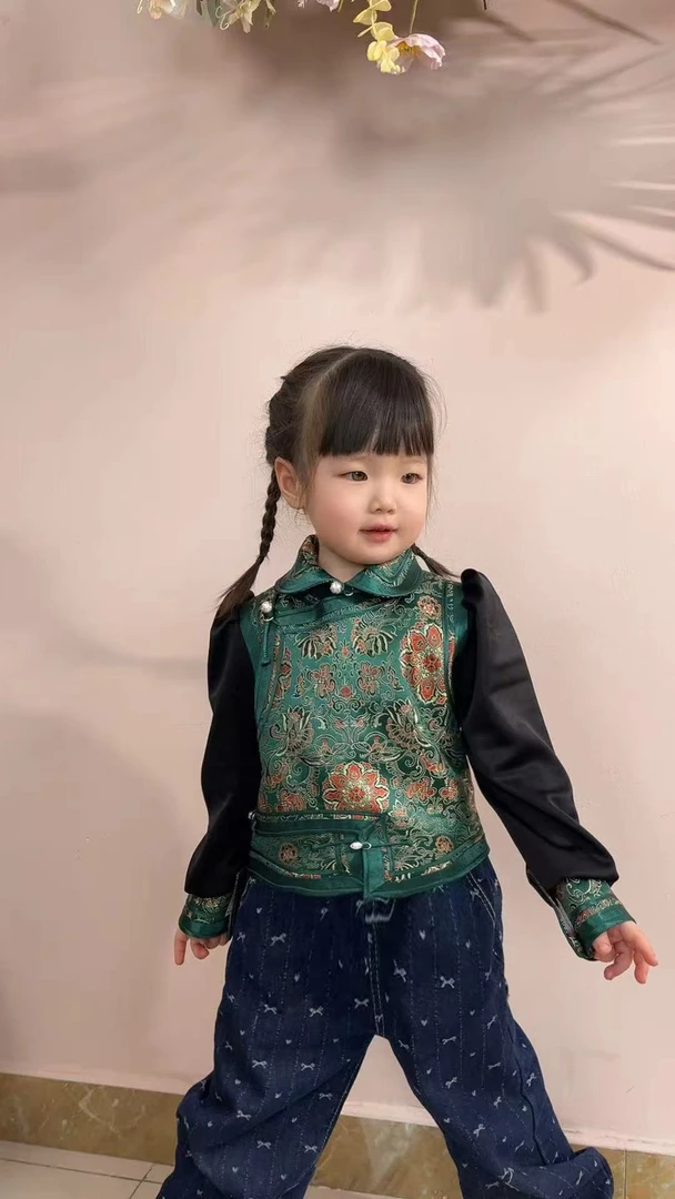 【蒙善妈】超级无敌假两件系列80码-160码 女宝春夏秋季轻薄款
