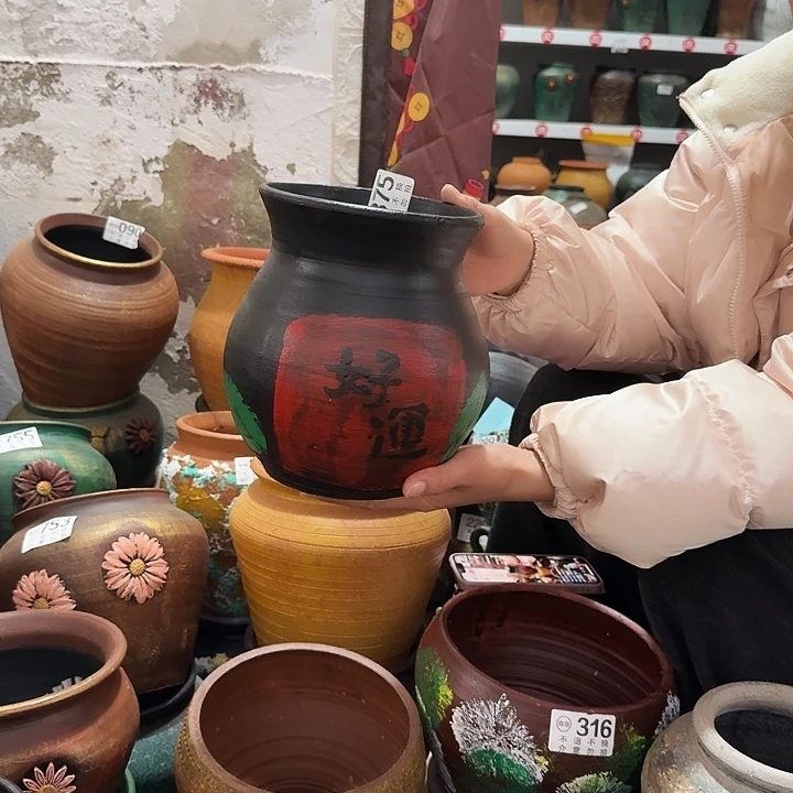 彩绘875暴富好运随机一个高度20口径15