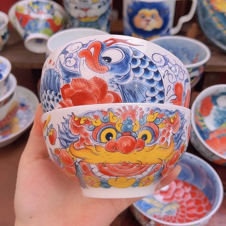 便携款瓷一对米饭碗