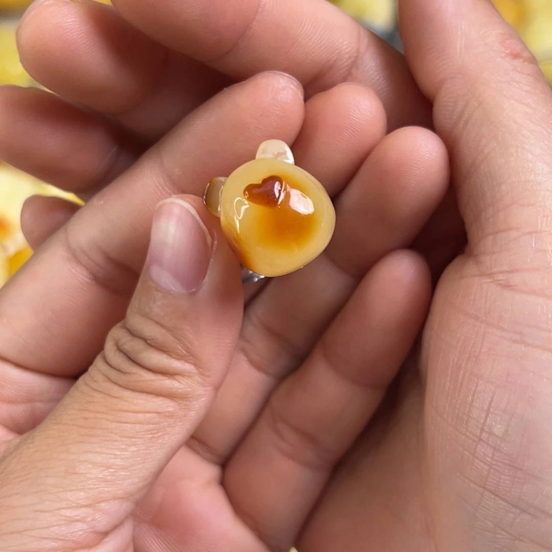 蜜蜡银S925镶嵌裸石蜜蜡