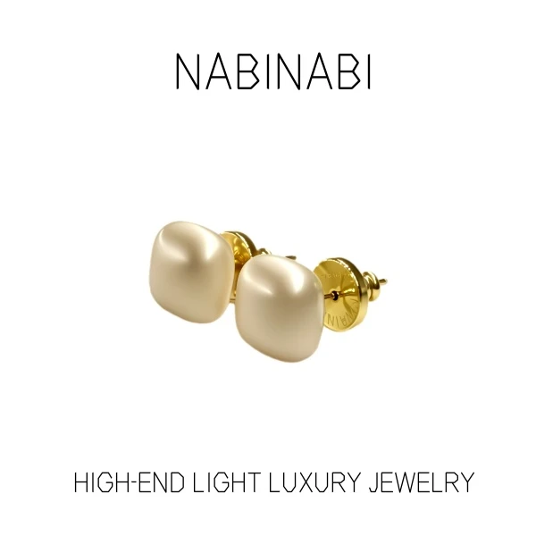 非金属仿珍珠耳饰 4809高级定制女耳钉925银针定制轻奢复古女耳环