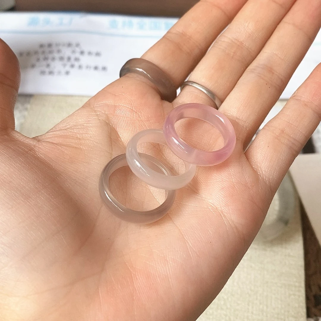 玛瑙/玉髓戒指未镶嵌