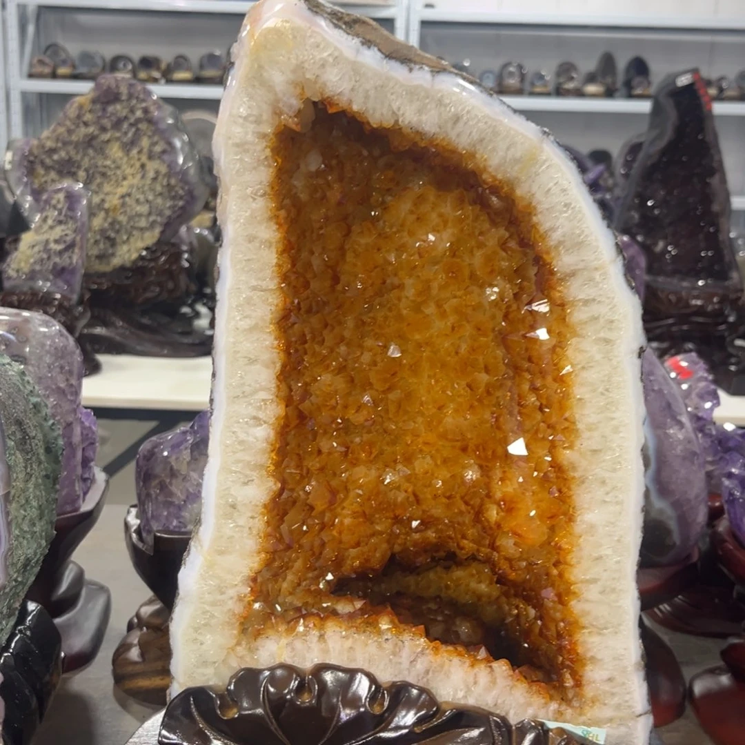 紫晶摆件未镶嵌水晶