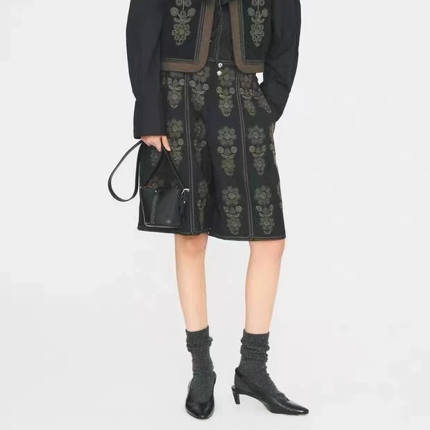 【ANTIK BATIK】25秋冬WILL 1SOT法国设计师潮流百搭印花裤子