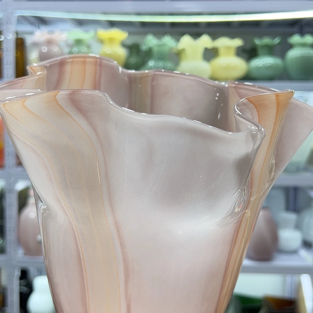 粉色微瑕花瓶058585889