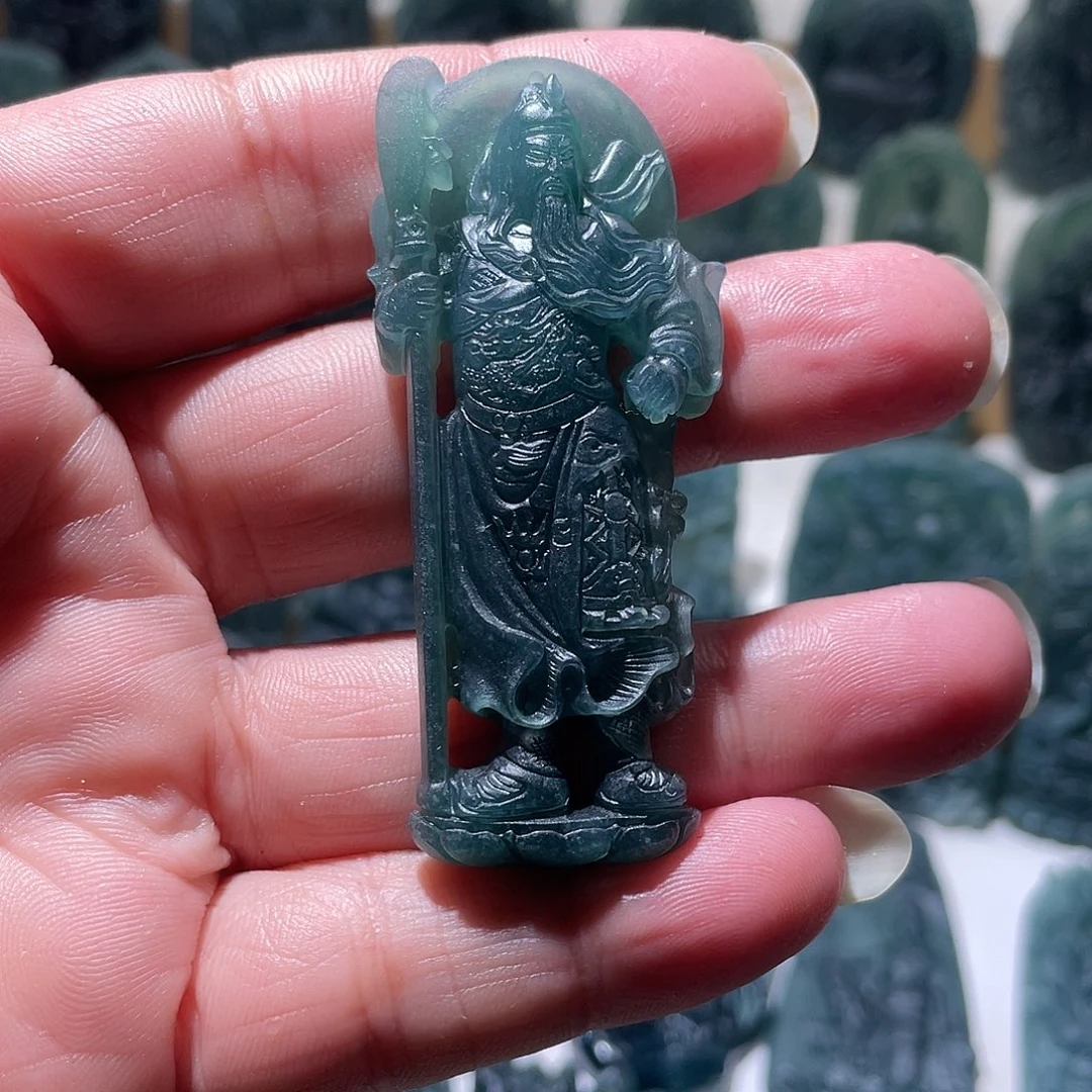 定制翡翠未镶嵌关公