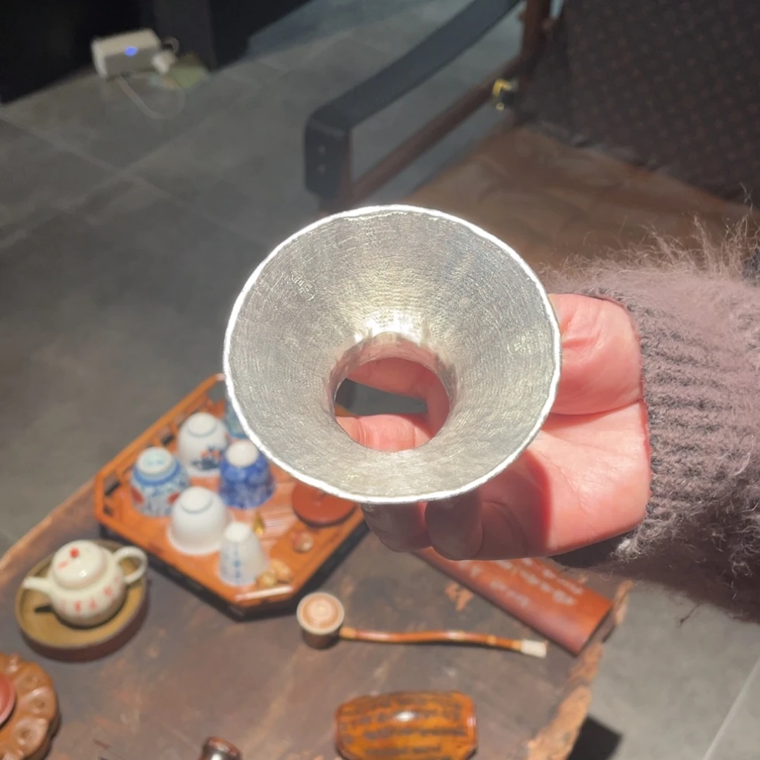 紫砂茶道锡投茶器