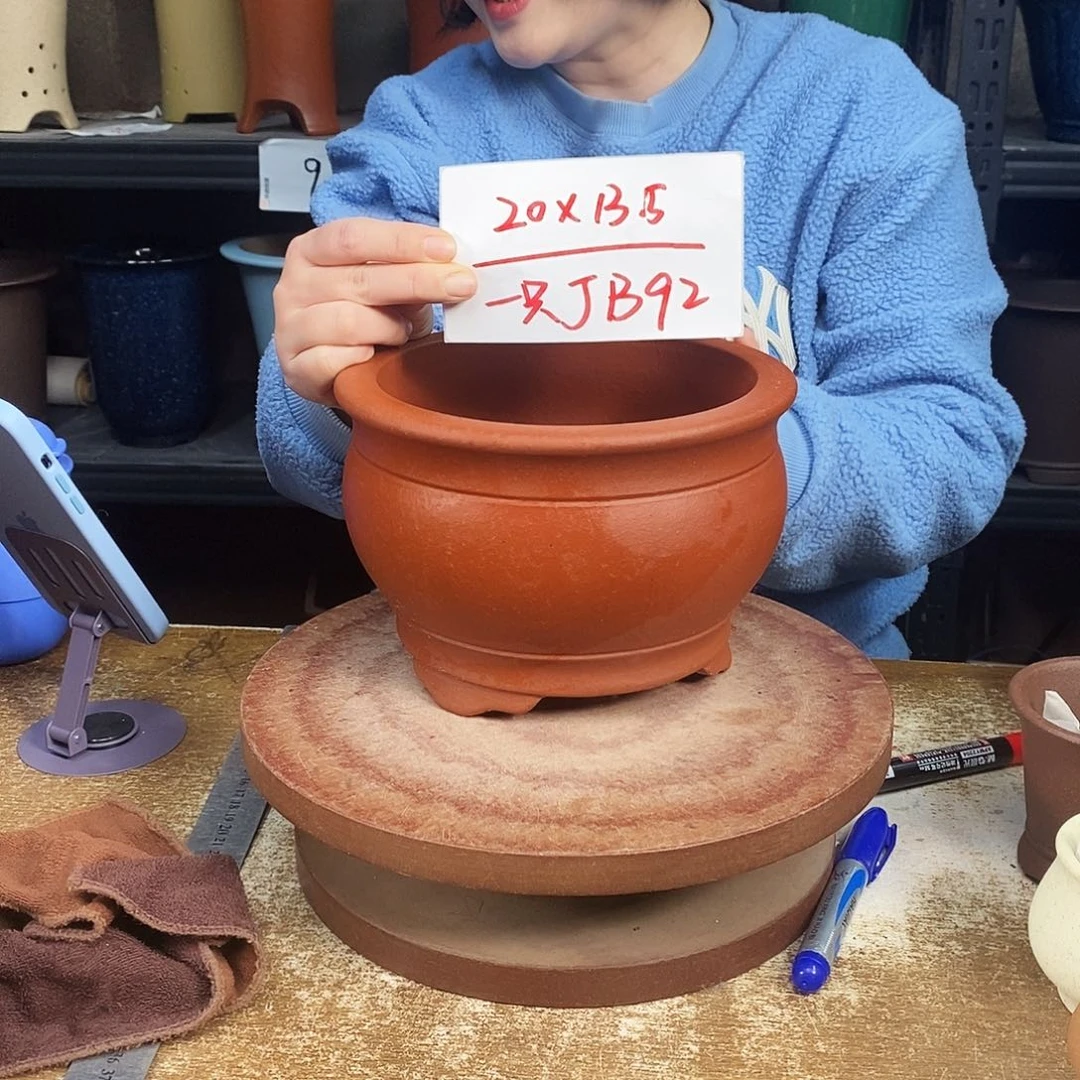 紫砂紫砂花盆一只JB92