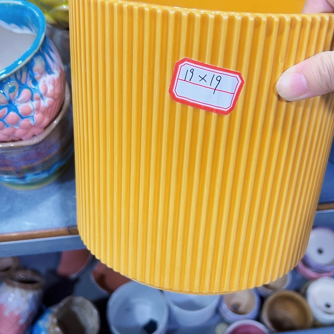 有孔外贸尾单陶瓷花盆凑单10米包邮