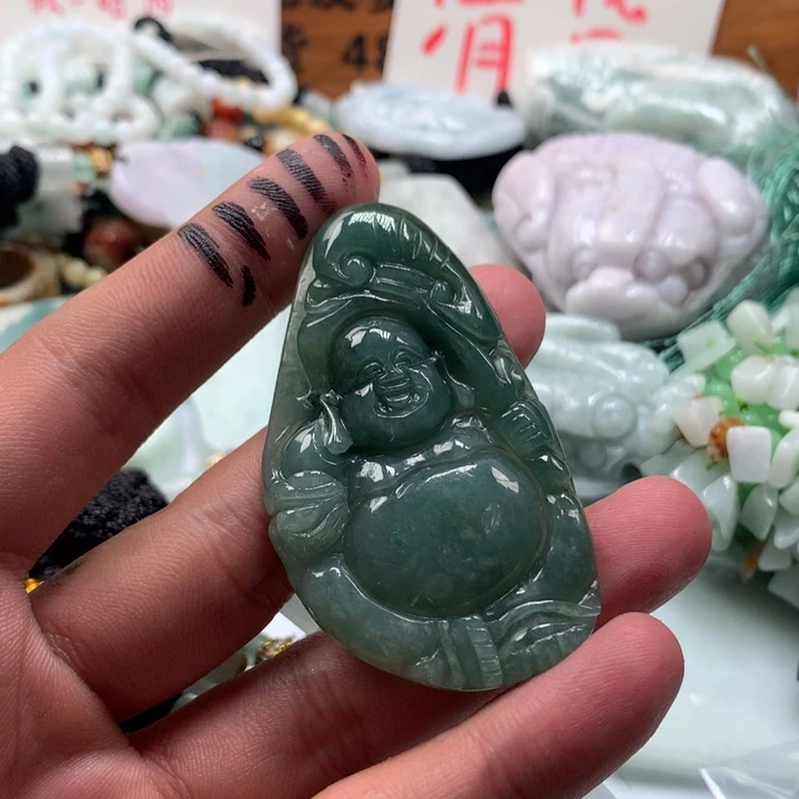 颈饰未镶嵌翡翠保真天然a货翡翠