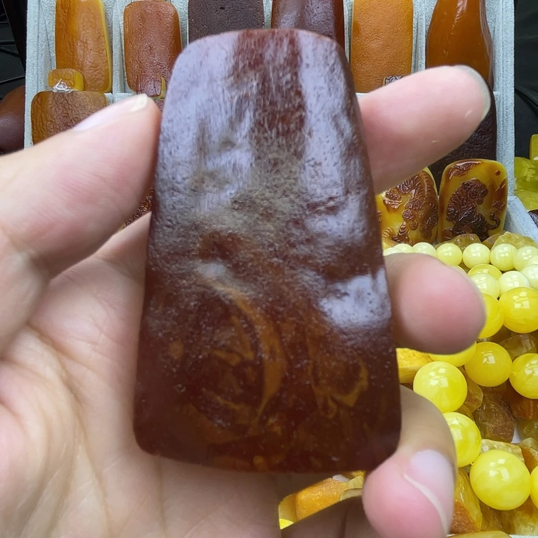 定制蜜蜡未镶嵌牌子