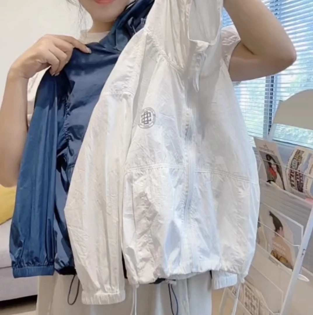 防晒衣2025夏季新款防晒上衣轻薄连帽外套男孩男女童户外防晒服潮