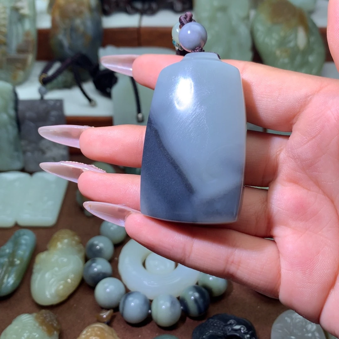 和田玉未镶嵌吊坠(不含链)