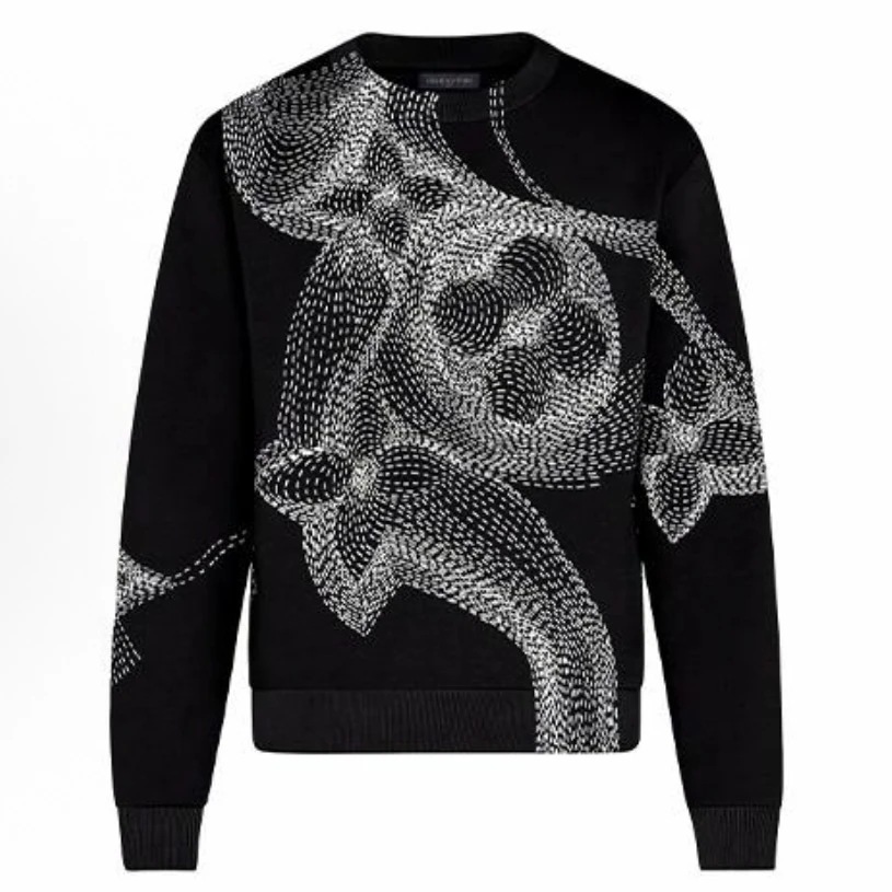 未使用 LouisVuitton/路易威登 素描花卉卫衣  L码 md1818