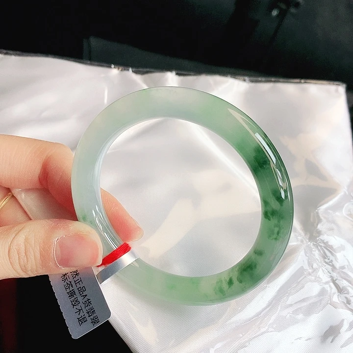 翡翠未镶嵌手镯缅甸天然a货翡翠手镯