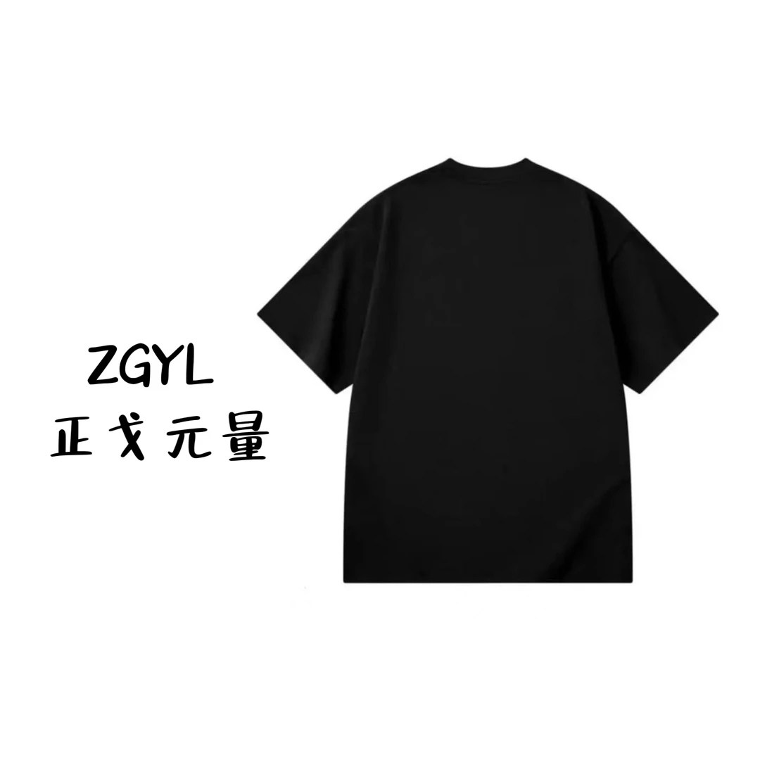 【33- 斯图】正戈潮流服装美式复古重磅设计感宽松T恤