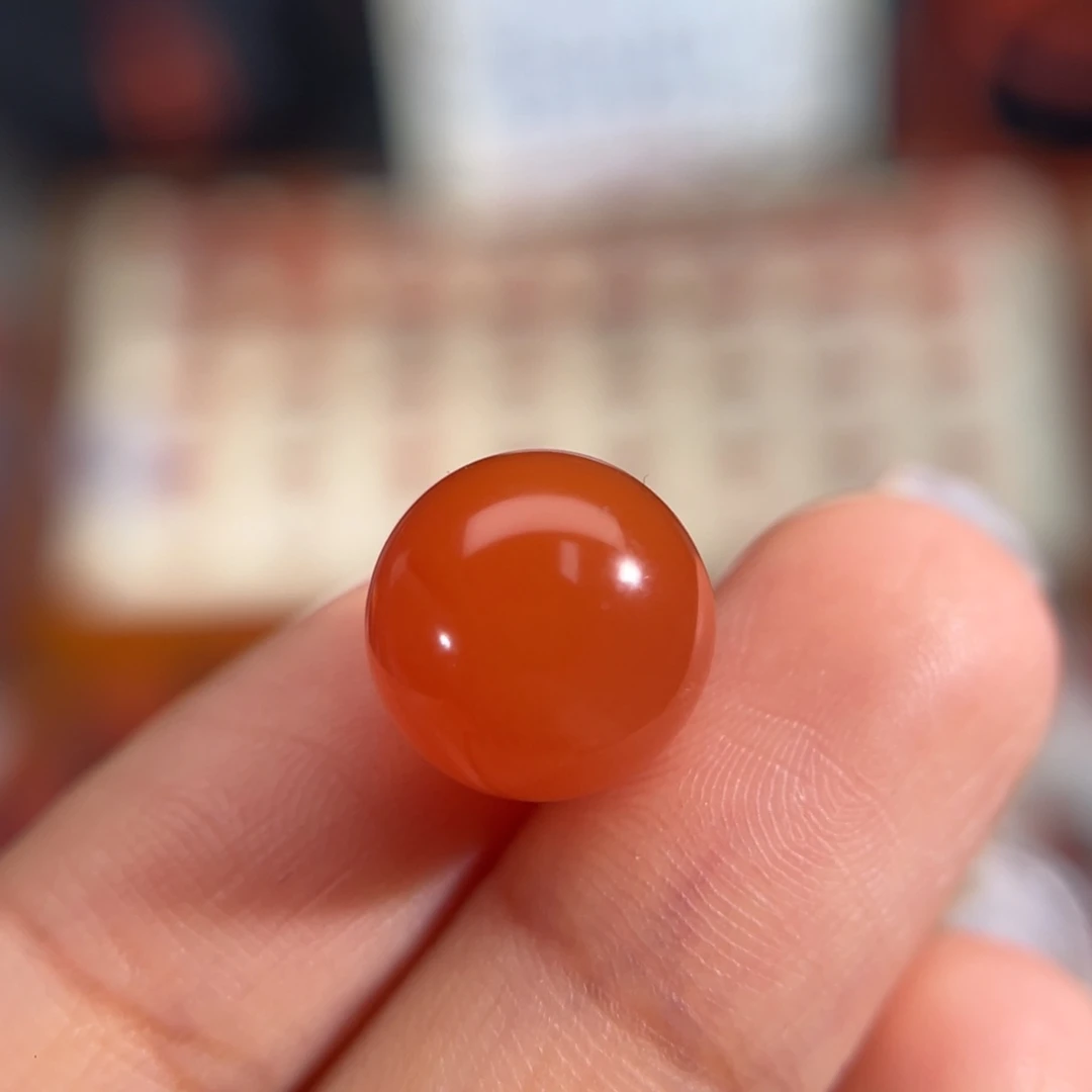 南红玛瑙未镶嵌圆珠11.7mm