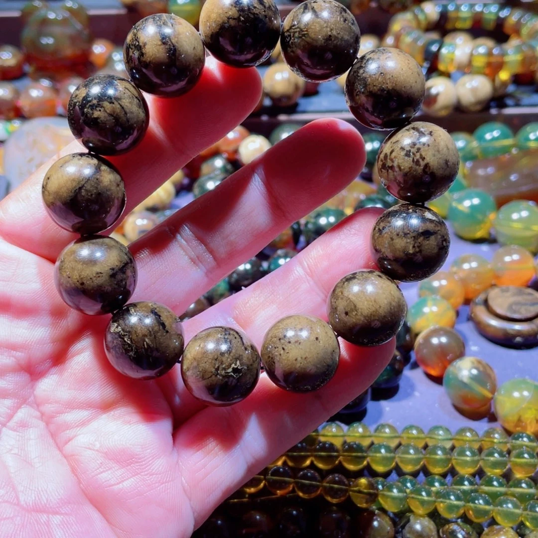 琥珀未镶嵌手链天然